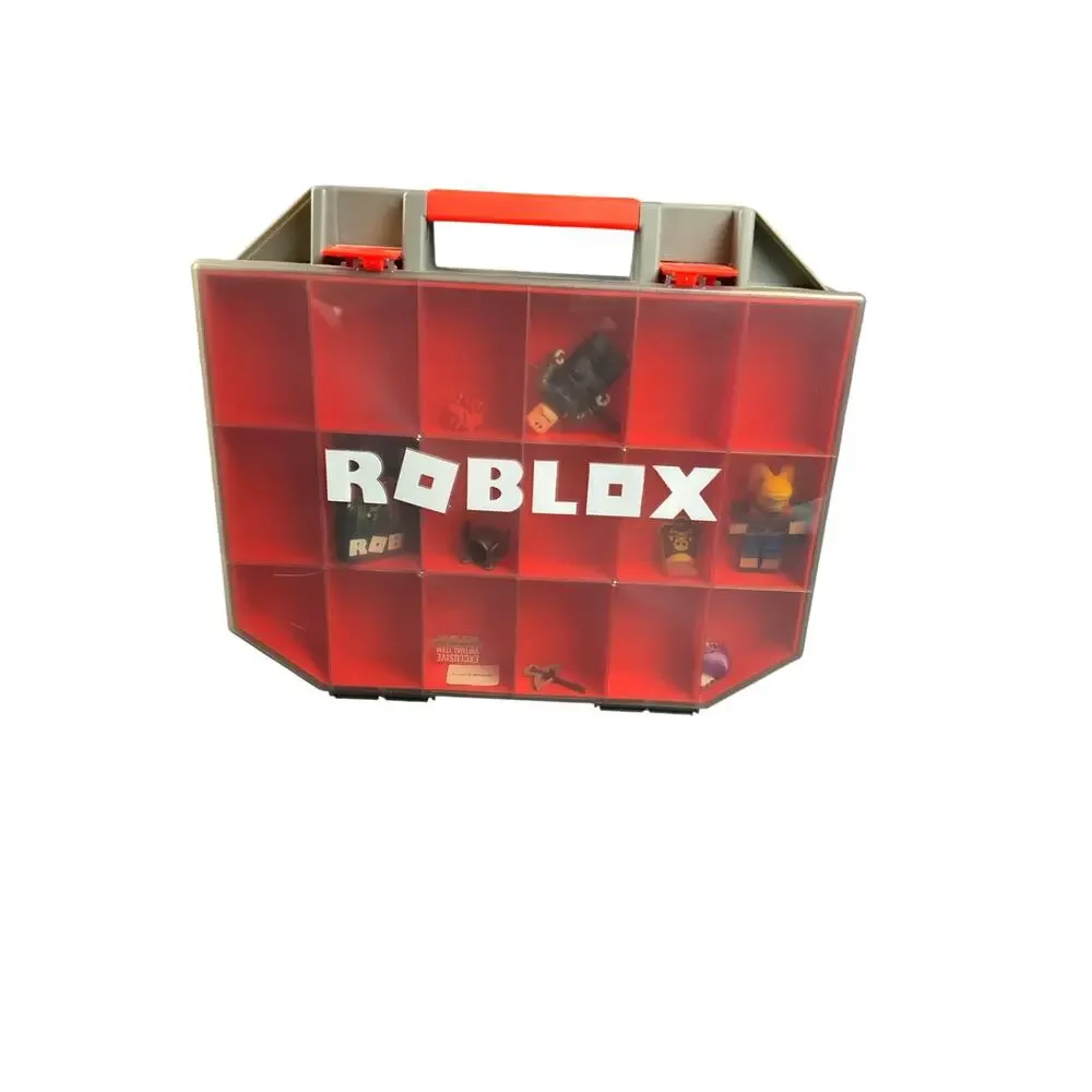 Roblox Collector Storage Carry Case w Figures Accessories 2 Unused Virtual Codes